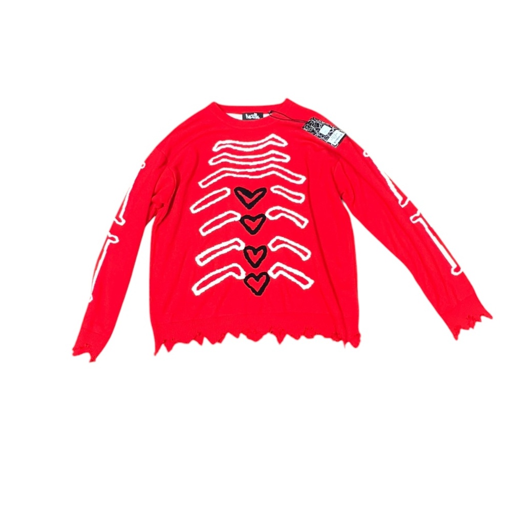 unisex HACULLA My Insides Sweater XXL in red wool cashmere blend